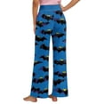 thumbnail image 4 of MLQIDK Womens Plus Size Fall Pajamas Halloween Loose fit Pumpkin Bat Ghost Print Pajama Pants Elastic Waist Drawstring Pumpkin Pajamas Funny Fall Pjs, 4 of 4