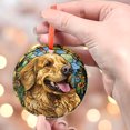 thumbnail image 4 of Golden Retriever: -Style Christmas Ornament - Made With Real Glass, Holiday Keepsake, Xmas Tree Hanging Decoration, Seasonal Gift Idea, Collectible Ornament 2025, 4 of 5