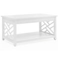 thumbnail image 5 of Alaterre Furniture Coventry 36 in. Coffee Table and 2 End Tables with Drawers - Cottage-Style Living Room Furniture Set of 3, White, 5 of 11