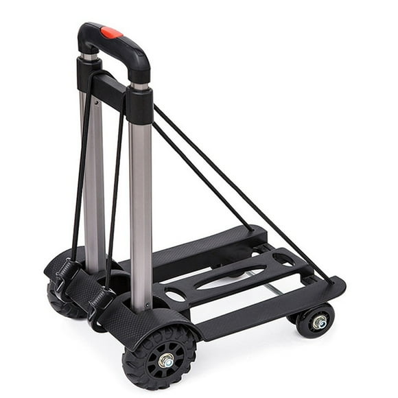 Chariot De Courses Pliable, Chariot à Main Portable Léger à 4 Roues En Alliage D'aluminium Pliable Pour Chariot à Bagages Pour Courses D'épicerie