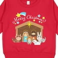 thumbnail image 3 of Inktastic Merry Christmas Cute Nativity Scene Toddler Sweatshirt, 3 of 4