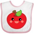 thumbnail image 3 of Inktastic Smiling Apple Boys or Girls Baby Bib, 3 of 4