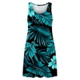 thumbnail image 2 of TaTaai Women's Plus Size Solid Color Dress with Round Neck, Short Sleeves, and Versatile Casual Style Gift, 2 of 7