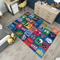 thumbnail image 2 of Dreammotif Basketball Teams Logos Rug, Colorful Modern Area Rug, Game Room Decor, Bedroom Decor For Teens, Large Living Room Rug, 2 of 8