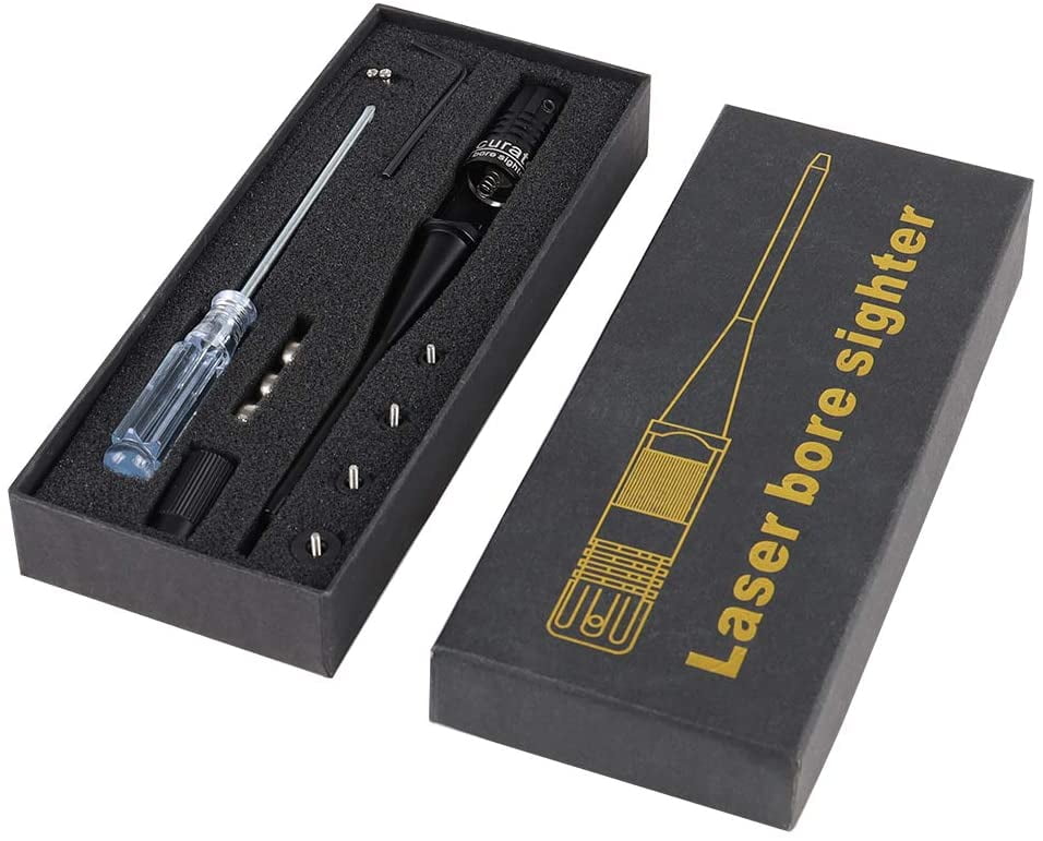 Buy Bore Sight Kit with Big Button Switch for .22 to .55 Caliber, Red