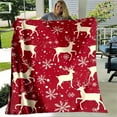 thumbnail image 5 of Suncoda Christmas Blanket, Fuzzy Cozy, Soft Warm, Flannel Christmas Throw Blankets for Couch, Microfiber Lightweight, Machines Washable, Breathable for Bedroom, Holiday Home Decor, 5 of 7
