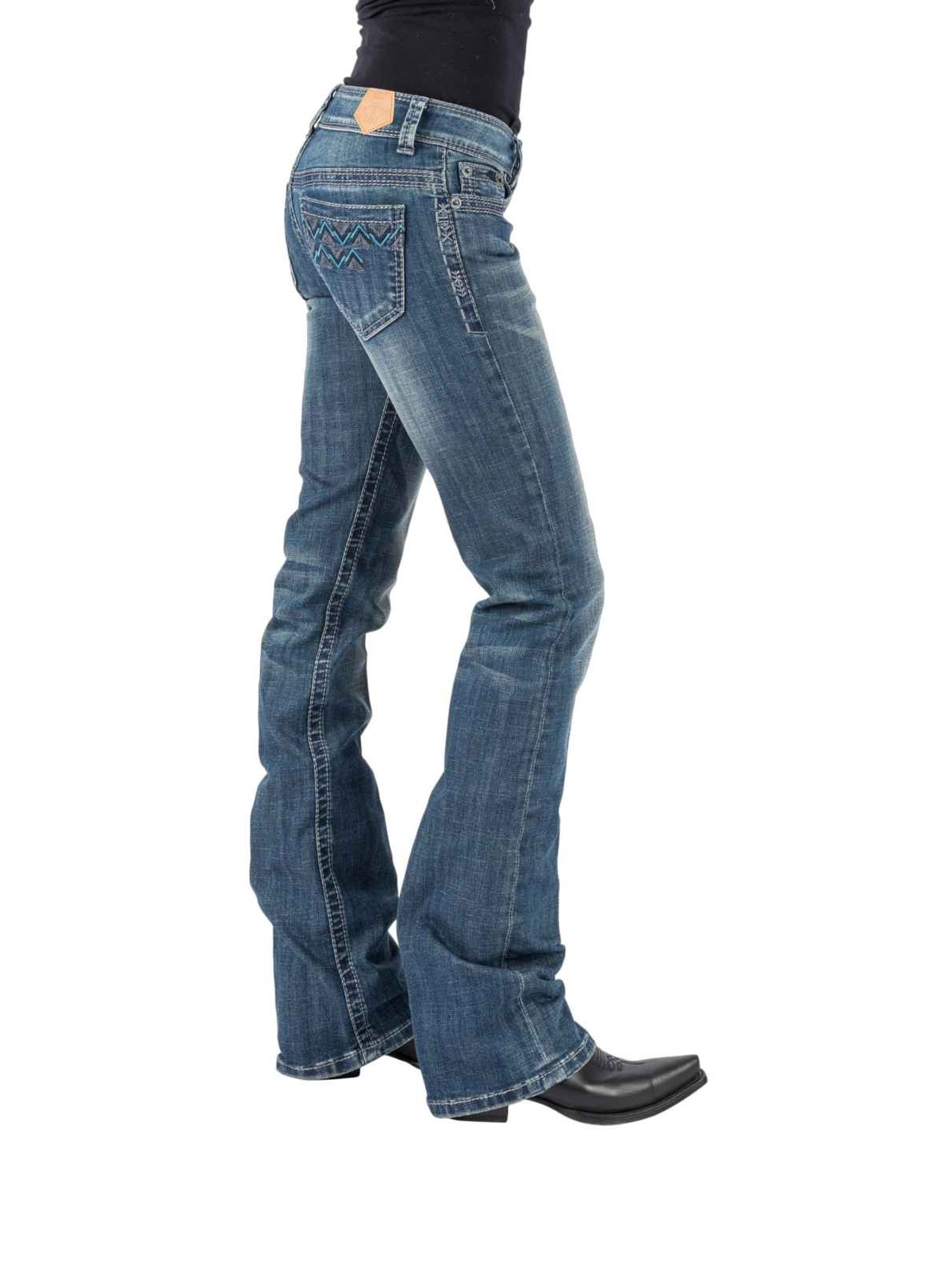 Tin Haul Tin Haul Dolly Fit TH Ladies Jean Navy Light Blue V