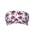thumbnail image 2 of Kdxio Tulips Flowers Print Sun Visor Hat Golf Visor Adjustable Velcro Outdoor Sports Cap for Men Women, 2 of 7