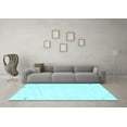 thumbnail image 3 of Ahgly Company Indoor Rectangle Solid Light Blue Modern Area Rugs, 8' x 12', 3 of 4
