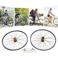 thumbnail image 6 of 29 Inch Wheelset, Mountain Bike Wheelse, Aluminium Alloy Quick Release Front Rear Black Bike Suitable 7-12 Speed Cassette, Rim Double 6-Hole Disc Brake MTB Wheelset, 6 of 17
