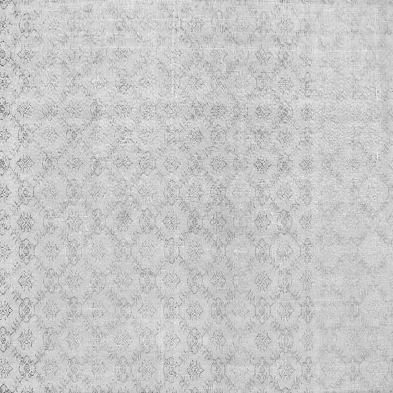 Ahgly Company Indoor Square Abstract Gray Contemporary Area Rugs, 7' Square