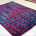 thumbnail image 4 of Ladole Rugs Stylish Contemporary Elegant Smooth Boston Collection Carpet Area Rug in Geometric Pattern in Pink, 5x8(5'3" x 7'6", 160cm x 230cm), 4 of 6