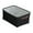 Black, variant on Fabric Storage Basket with Handle Foldable Closet Organizer Bin Multifuncation Large Capacity Home Storage Box for Clothing Toys 14x10x6 in