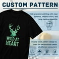 thumbnail image 5 of Wild At Heart, Deer Print, T Shirt for Men, Vintage Graphic Tees Men, 23807076,3XL, 5 of 8
