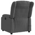 thumbnail image 4 of vidaXL Massage Recliner Chair Dark Grey Fabric, 4 of 6