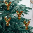 thumbnail image 3 of Adornos navideños personalizados para el árbol | Colgantes con monograma de 26 letras y diseño de gorro de Papá Noel, 3 of 5