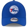 thumbnail image 2 of Men's New Era Royal Philadelphia 76ers Official Team Color 9FORTY Adjustable Hat, 2 of 5