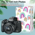 thumbnail image 4 of Fintie Photo Album 4x6 Photos - 112 Photos Premium Vegan Leather Cover, Portable Wallet Photo Albums, Dreamy Rainbow, 4 of 9