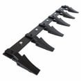 thumbnail image 4 of Acekid Bucket Tooth Bar for Tractor Loader, 48Inch 4560 Lbs Capacity, Fits 1/2Inch Cutting Edges, No Drilling, Heavy-Duty Steel, Black, 4 of 9