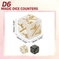 thumbnail image 2 of 24Pack Magic Dice Counters, Acrylic D6 Life Counter Token Dice Set, 2 Colors, 2 of 6