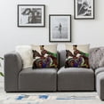 thumbnail image 2 of Cow Ride China Minority Dressing Totem Throw Pillow Sleeping Sofa Cushion Cover, 2 of 7