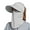 Gray, variant on Women Sun Visor Hats, Wide Brim UV Protection Sun Visor Cap with Ponytail Hole & Removeable Flap Outdoor UPF 50+