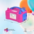 IDAODAN Portable Electric Balloon Pump, Dual Nozzle Inflator, Quick