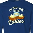 thumbnail image 4 of Inktastic Hanukkah Funny Here for Latkes Long Sleeve Youth T-Shirt, 4 of 5