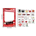 thumbnail image 3 of Valentine's Day Photo Booth Props Kit with Large Paper Frame - Fun Decoration Set for Adults & Kids, 24 Pcs Props for Parties & Memories, 3 of 6