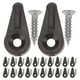 thumbnail image 5 of BRIGHTFUFU 50 Uds Clips de retenedor de vidrio Clip de retenedor de vidrio de repuesto Clip de espejo de puerta de gabinete para puertas de gabinete ventanas y espejos, 5 of 7