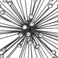 thumbnail image 6 of DecMode Black Metal Starburst Wall Decor with Crystal Embellishments (3 Count), 6 of 14