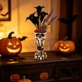 thumbnail image 4 of Halloween Skull Vase Resin Skeleton Hand Flower Vase, Gothic Skull Planter for Halloween Decor, Spooky Tabletop Centerpiece for Home, Office, Party Decorations, 4 of 5