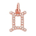 thumbnail image 2 of Mini Diamond Zodiac Horoscope Pendant Necklace In Solid Gold (16 Inches), 2 of 2