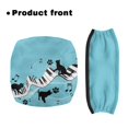thumbnail image 2 of HELLHERO Rollator Seat Cover Removable Washable Backrest Covers & Black Cat Piano Keys Musical Notes Removable and Washable for Breathable, 2 of 7