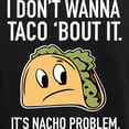 thumbnail image 3 of CafePress - I Don't Wanna Taco 'Bout It Women's Dark Pajamas - Women's Short Sleeve Print T-Shirt and Pants Dark Cotton Pajama Set, 3 of 7