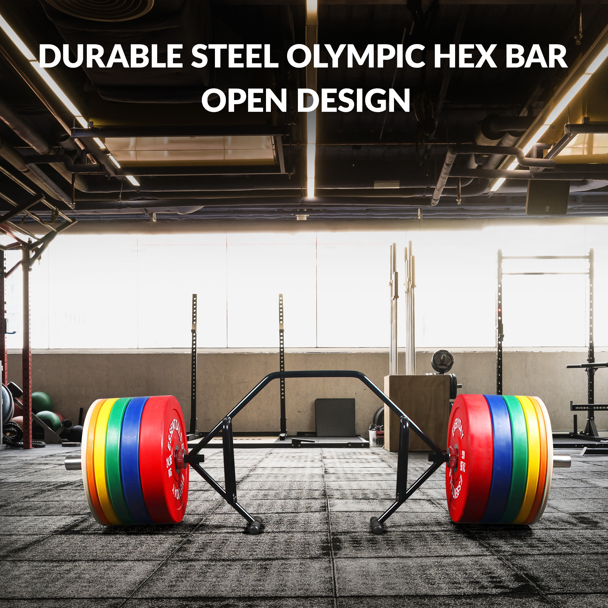 Signature Fitness Professional Steel Olympic Barbells, 2-Inch Sleeves, 6FT Open-End or 5FT Closed-End, Black Finish
