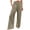 #04Gray, variant on Women Linen Palazzo Pants Summer Boho Wide Leg High Waist Casual Lounge Pant Beach Travel Vacation Outfits Red S