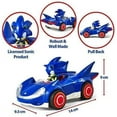 thumbnail image 3 of NKOK Sonic Speed Star Pullback Vehicle, Officially Licensed, Powerful Pullback Action, Grippy Rubber Tires, 3 of 4