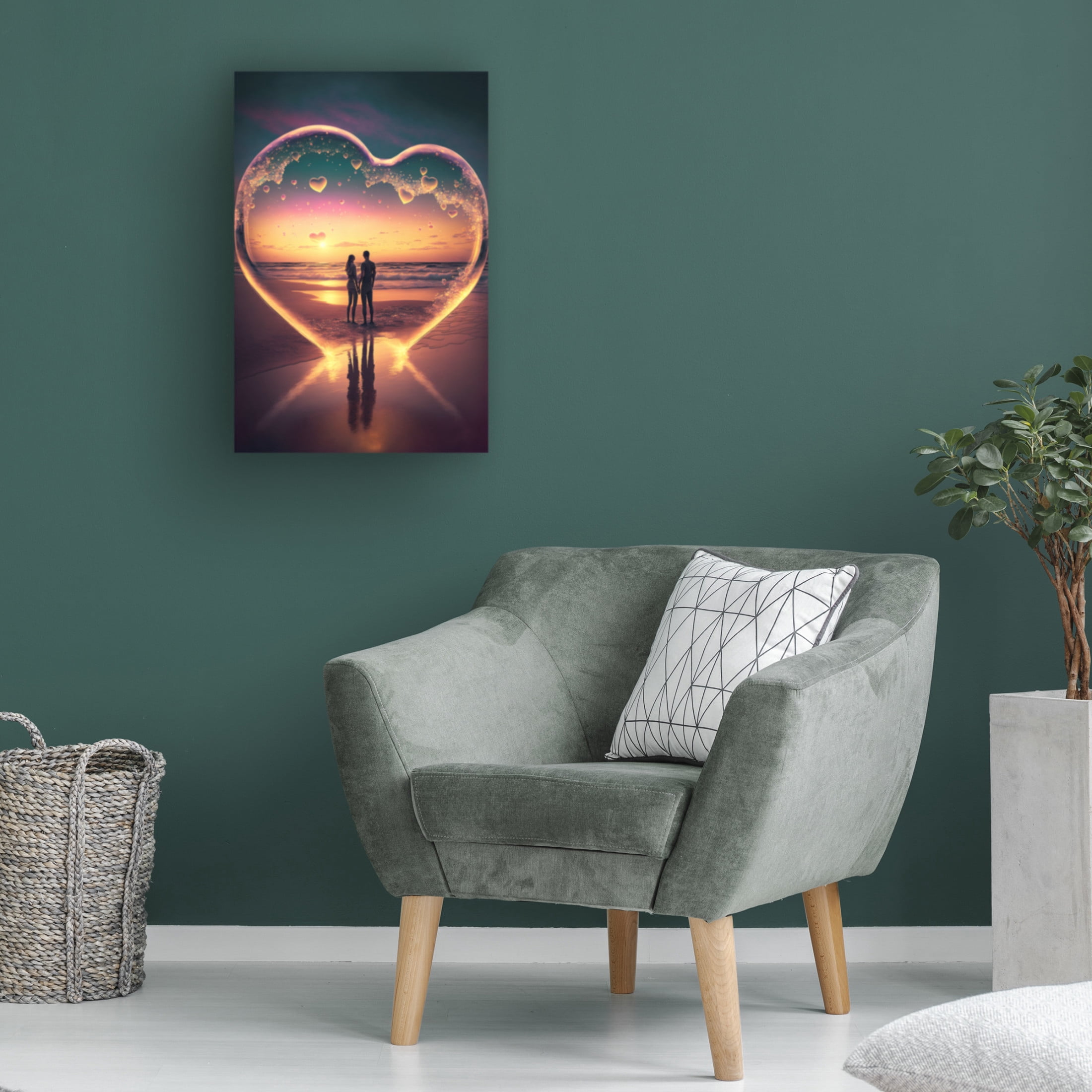 Canvas Wall Art - Ray Heere 'Love Is In The Air 8' Wall Art for Living Room, Bedroom, or Office Décor by Trademark Fine Art - 22 x 32 Inches