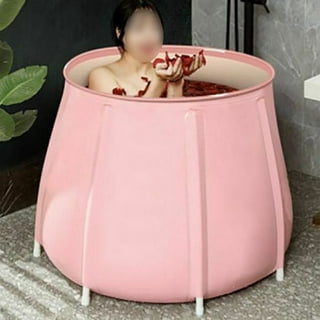 Portable Adult Bathtub Water Tub Folding Spa Bath Bucket Barrel Soaking  Sauna