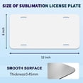 thumbnail image 2 of LOVEVER 14 Pack Sublimation License Plate Blanks  Thickness 0.65Mm Metal Automotive Sublimation License Plates Tag, 2 of 8