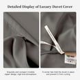 thumbnail image 6 of THXSILK Silk Duvet Cover, 22 Momme 100% Pure Mulberry Silk, Silk Duvet Comforter Cover with Zipper, Ultra Soft & Breathable Bedding Set, Twin Size, 6 of 9