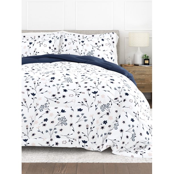 Comfort Canopy Ultra Soft 3 Piece Timeless Prints Comforter Adult Bed
