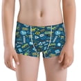 thumbnail image 5 of Yiaed Modern Excavator Print Boys' Boxer Briefs Cotton Casual Stretch Comfort Boys Boxers - Kids Boxer Briefs Underwear for Boys (6-18)-XX-Small, 5 of 5