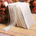 thumbnail image 4 of 100Pcs/Lot Teabags Lightweight Empty Square Cooking Spice Scented Tea Bags with Seal Filter Paper Natural Drawstring Herb Pouch 100pcs 8x10cm, 4 of 8