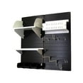 thumbnail image 2 of Wall Control Pegboard Hobby Craft Pegboard Organizer Storage Kit with Black Pegboard and White Accessories, 2 of 6