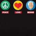 thumbnail image 3 of CafePress - Peace Love Bernie T Shirt - Women's Traditional Fit Dark T-Shirt, 3 of 4