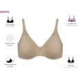 thumbnail image 4 of Women's Bali 3385 Passion for Comfort Minimizer Underwire Bra (Pink Leaf Print 40DDD), 4 of 6