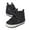 Black, variant on Otqutp Toddler Nonslip Shoes Baby Boys Girls High Tops Ankle Sneakers Soft Anti Slip Sole PU Leather Prewalker Crib Shoes