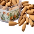 thumbnail image 3 of Set de 70 Piezas Interior Reflujo Naturales Conos Fragancias para Hogar Decoración de Rituales Soledad Cono hueco de incienso de reflujo, 3 of 6